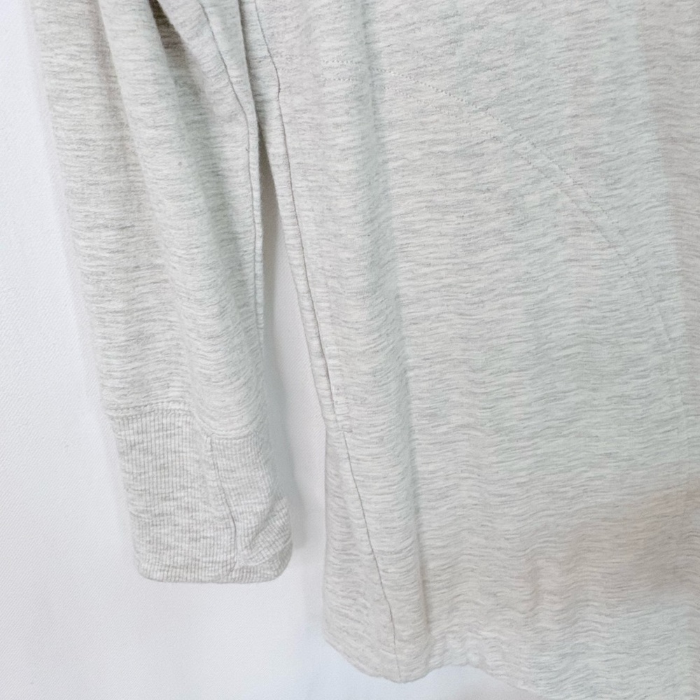 ATHLETA Light Gray Open Front Cardigan Sz M - Picture 4 of 7